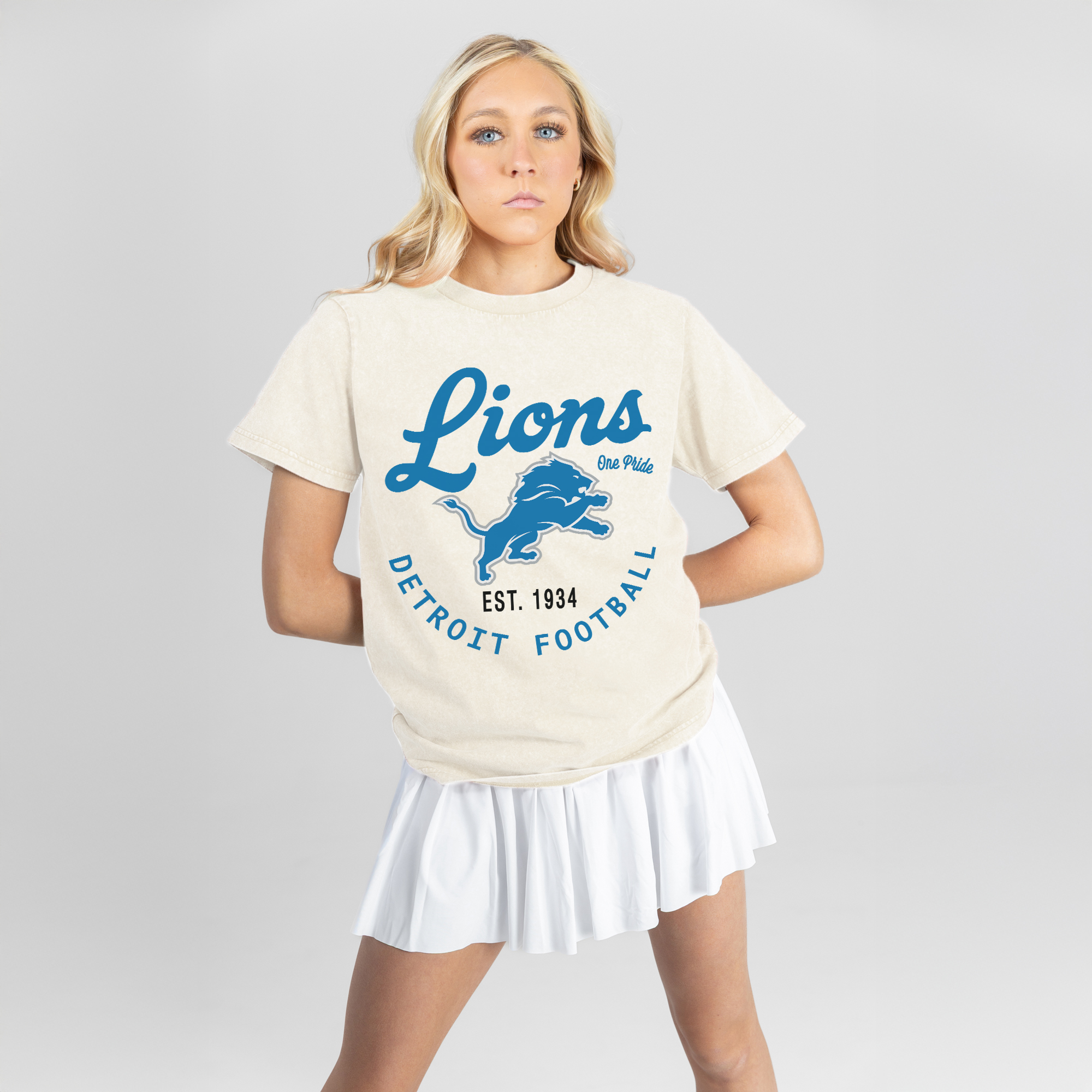 Women’s Gameday Couture Natural Detroit Lions You Know Our Name T-Shirt Women’s Gameday Couture Natural Detroit Lions You Know Our Name T-Shirt