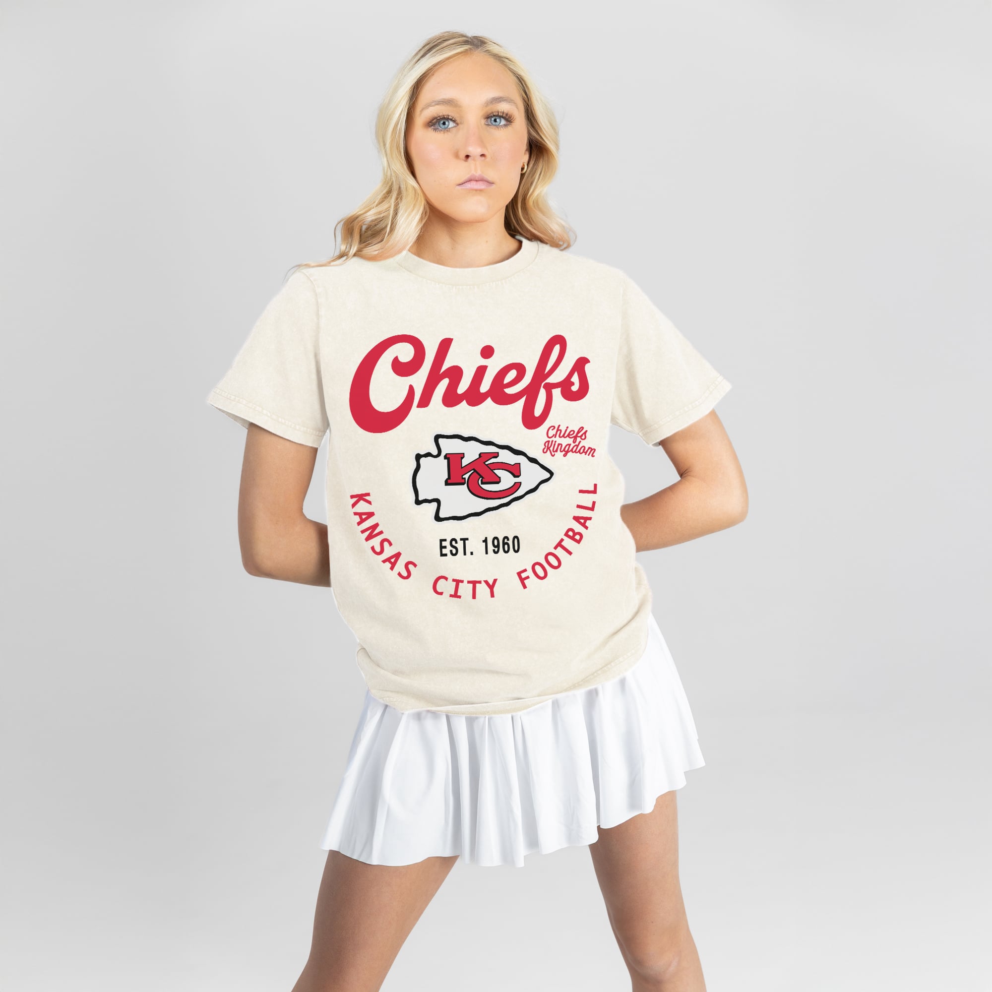 Women's Gameday Couture Natural Kansas City Chiefs You Know Our Name T-Shirt