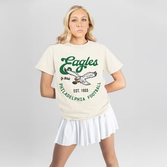 Women's Gameday Couture Natural Philadelphia Eagles You Know Our Name T-Shirt