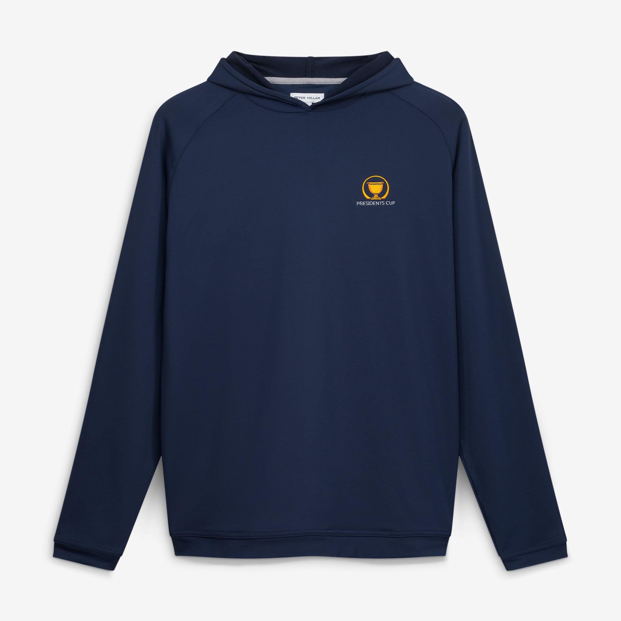 Men's Peter Millar  Navy Presidents Cup Team USA Pine Performance Raglan Hoodie