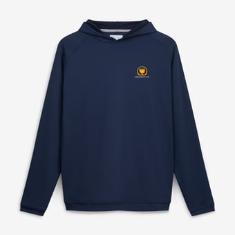 Men's Peter Millar  Navy Presidents Cup Team USA Pine Performance Raglan Hoodie