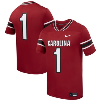 Men's Nike #1 Garnet South Carolina Gamecocks Home Replica Football Jersey
