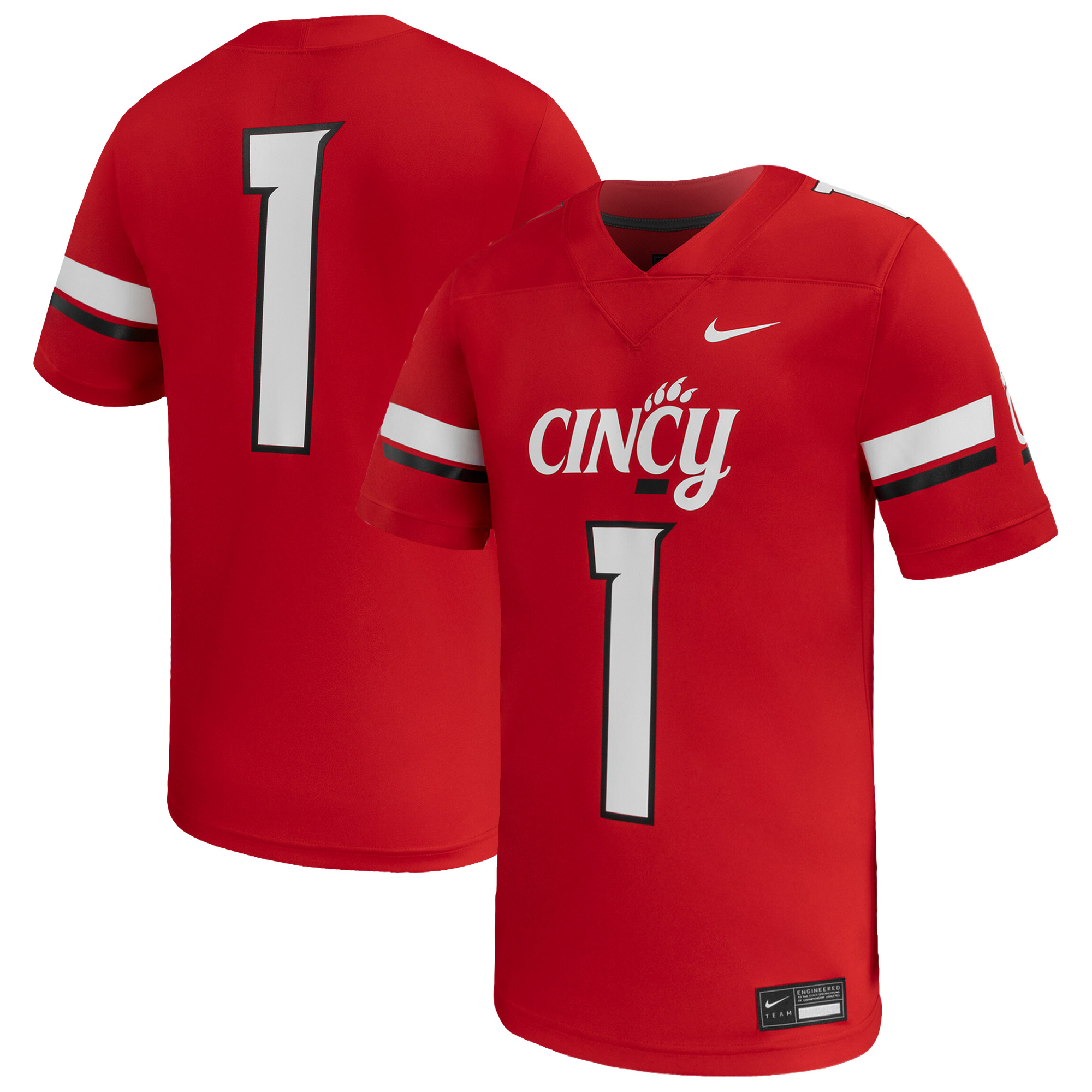 Men's Nike  Red Cincinnati Bearcats  Replica Football Jersey