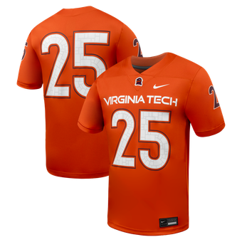 Men's Nike  Orange Virginia Tech Hokies  Replica Football Jersey