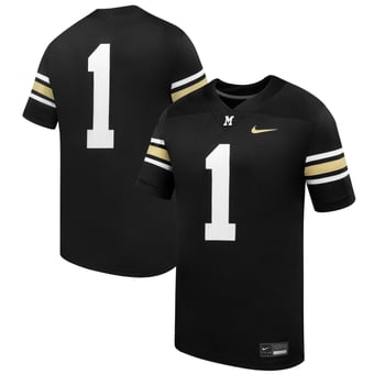Men's Nike #1 Black Missouri Tigers 100th Anniversary Replica Football Jersey
