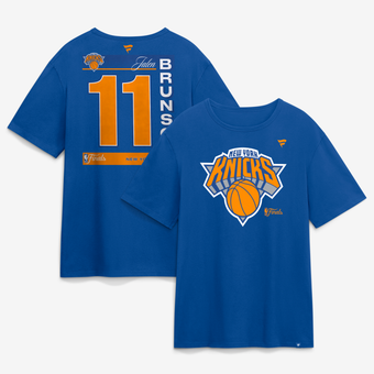 Men's Jalen Brunson Blue New York Knicks 2026 NBA Finals Name & Number Legacy T-Shirt