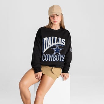 Women's Gameday Couture Black Dallas Cowboys Victory Prime Black Label Premium Drop Shoulder Sweatshirt