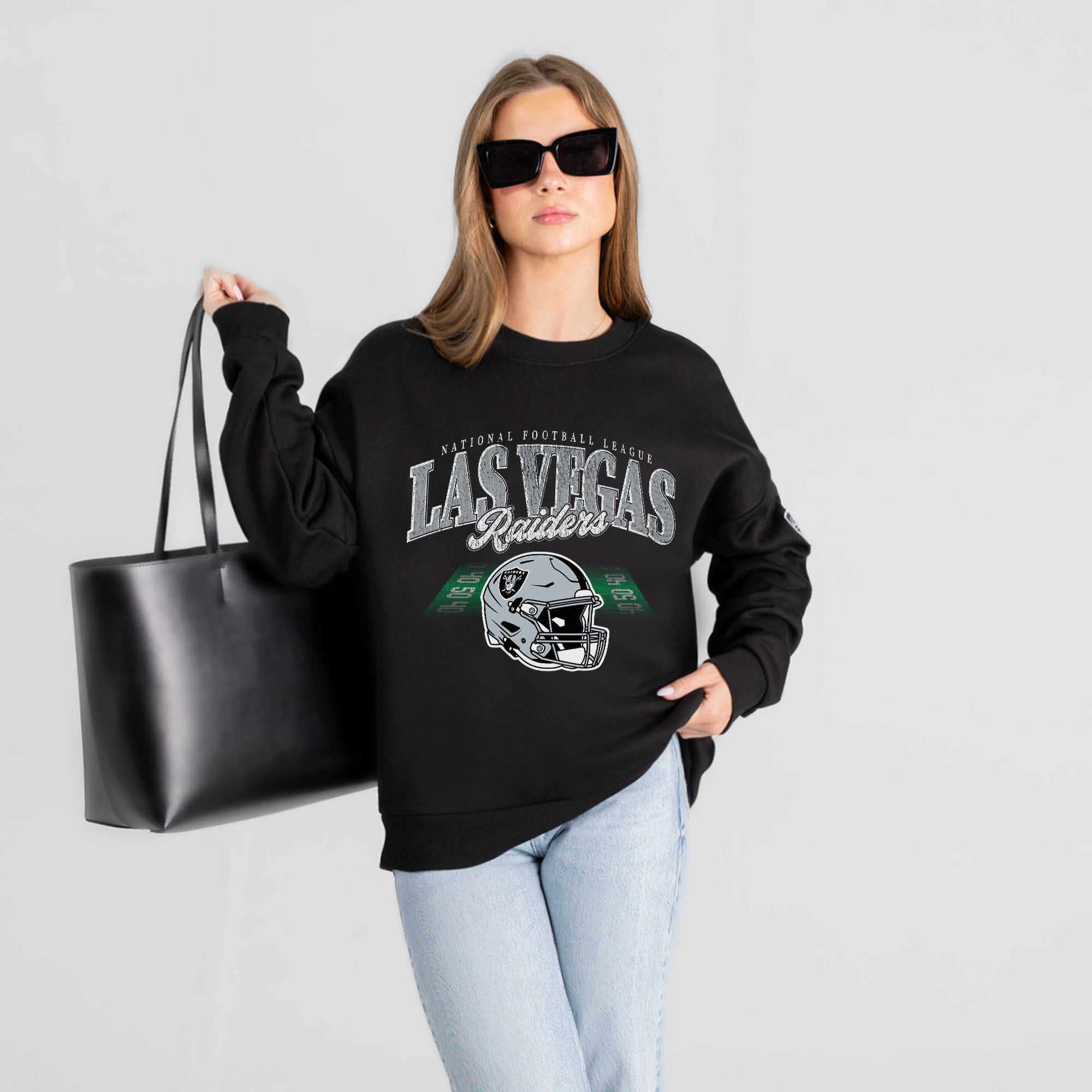 Women’s Gameday Couture Black Las Vegas Raiders Field Focus Black Label Premium Drop Shoulder Sweatshirt Women’s Gameday Couture Black Las Vegas Raiders Field Focus Black Label Premium Drop Shoulder Sweatshirt
