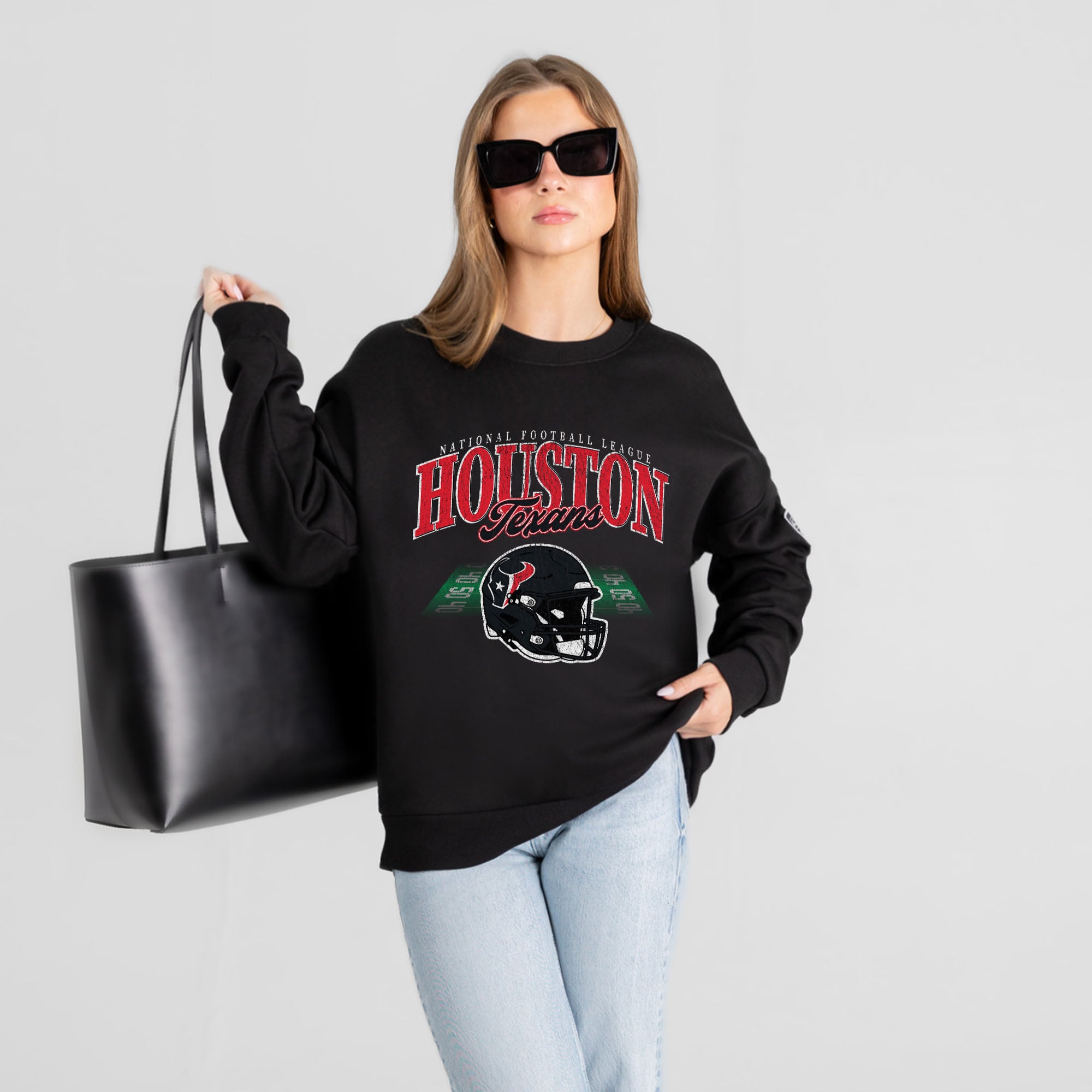 Women’s Gameday Couture Black Houston Texans Field Focus Black Label Premium Drop Shoulder Sweatshirt Women’s Gameday Couture Black Houston Texans Field Focus Black Label Premium Drop Shoulder Sweatshirt