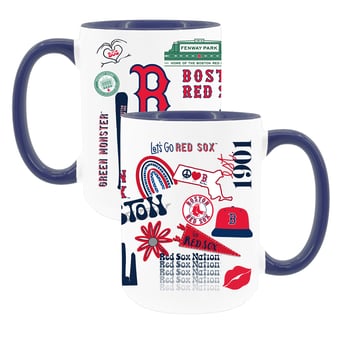 The Memory Company White Boston Red Sox 15oz Loco Coffee Mug Two-Pack Set