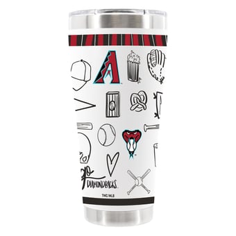 The Memory Company Arizona Diamondbacks 30oz Stainless Steel Sketchpad Tumbler
