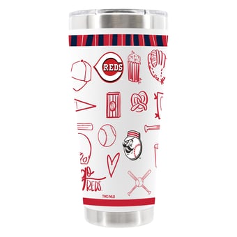 The Memory Company Cincinnati Reds 30oz Stainless Steel Sketchpad Tumbler