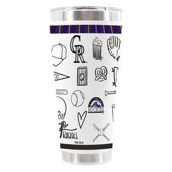 The Memory Company Colorado Rockies 30oz Stainless Steel Sketchpad Tumbler
