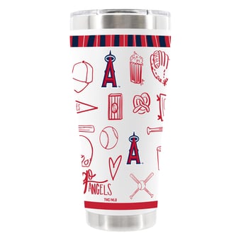 The Memory Company Los Angeles Angels 30oz Stainless Steel Sketchpad Tumbler