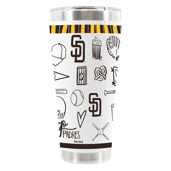 The Memory Company San Diego Padres 30oz Stainless Steel Sketchpad Tumbler
