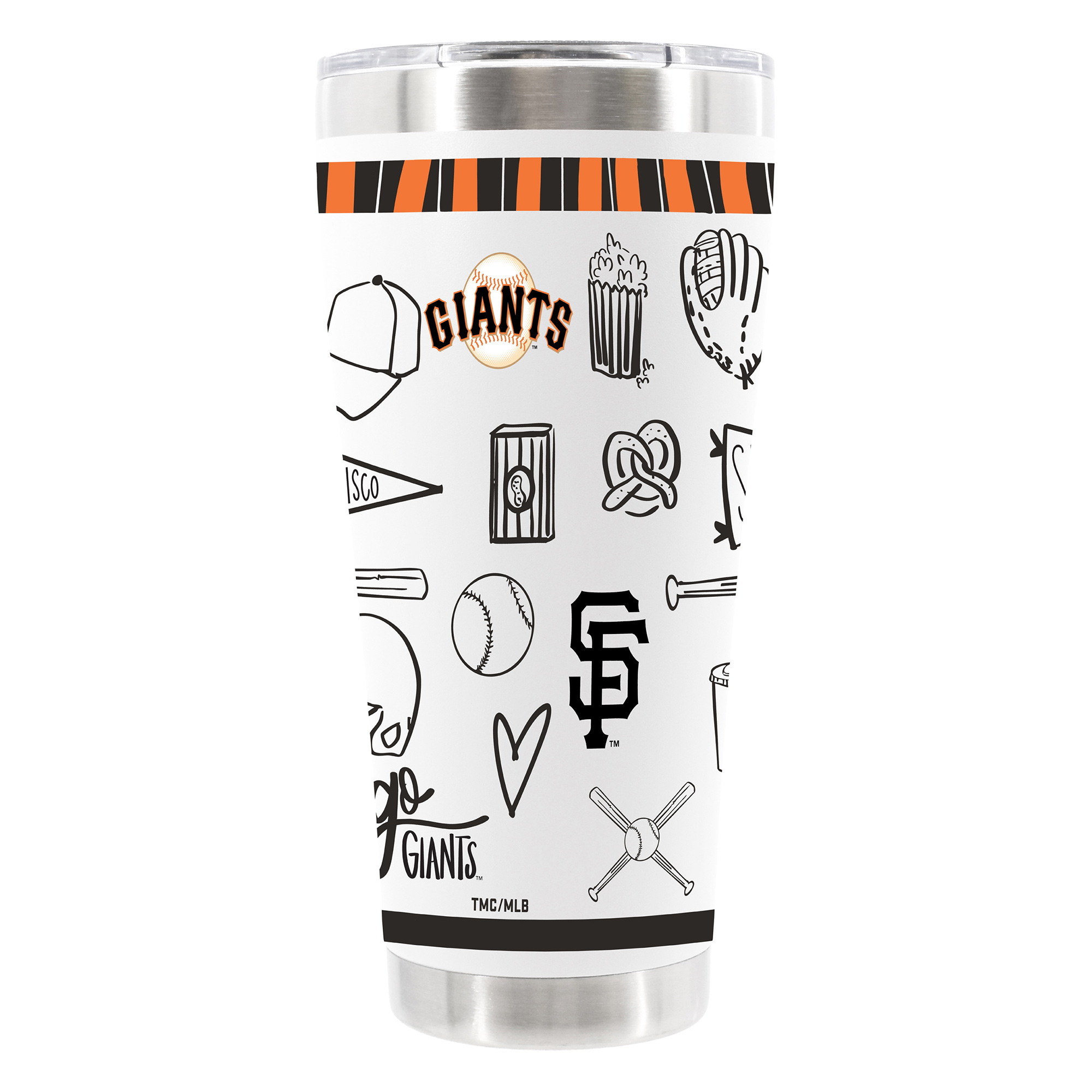 The Memory Company San Francisco Giants 30oz Stainless Steel Sketchpad Tumbler