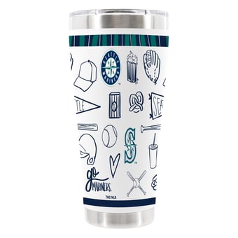The Memory Company Seattle Mariners 30oz Stainless Steel Sketchpad Tumbler