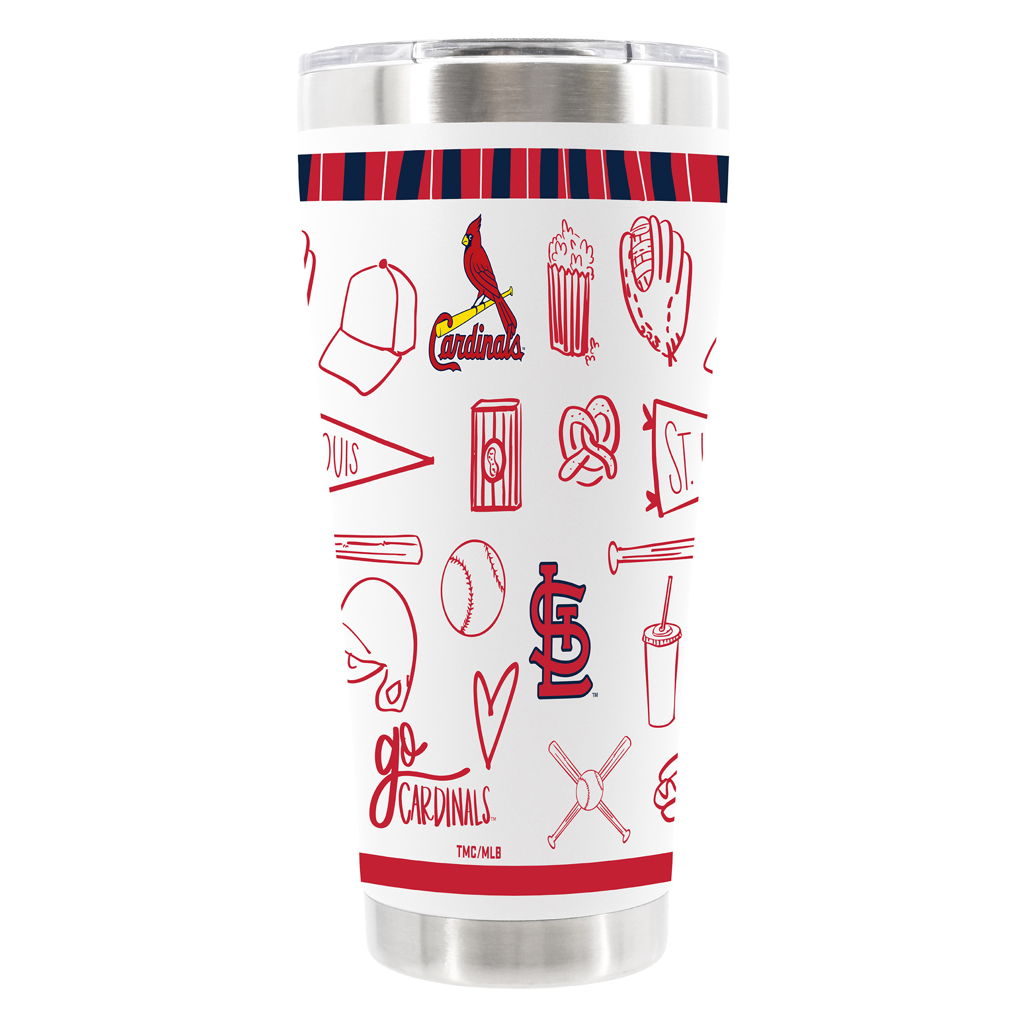 The Memory Company St. Louis Cardinals 30oz Stainless Steel Sketchpad Tumbler