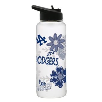 The Memory Company Los Angeles Dodgers Flowers 34oz. Quencher Bottle