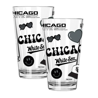 The Memory Company Chicago White Sox Loco 16oz Pint Glass Two-Piece Set
