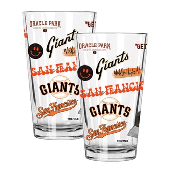 The Memory Company San Francisco Giants Loco 16oz Pint Glass Two-Piece Set