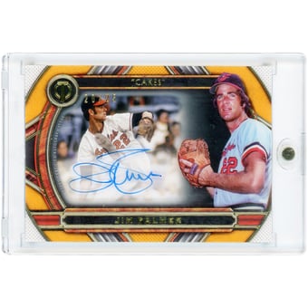 Jim Palmer Baltimore Orioles Autographed 2023 Topps Tribute Orange #TTN-JP #20/25 Card
