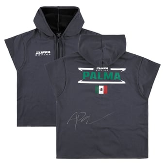Adan Palma Zuffa Boxing 04 Autographed Event-Worn Walkout Hoodie