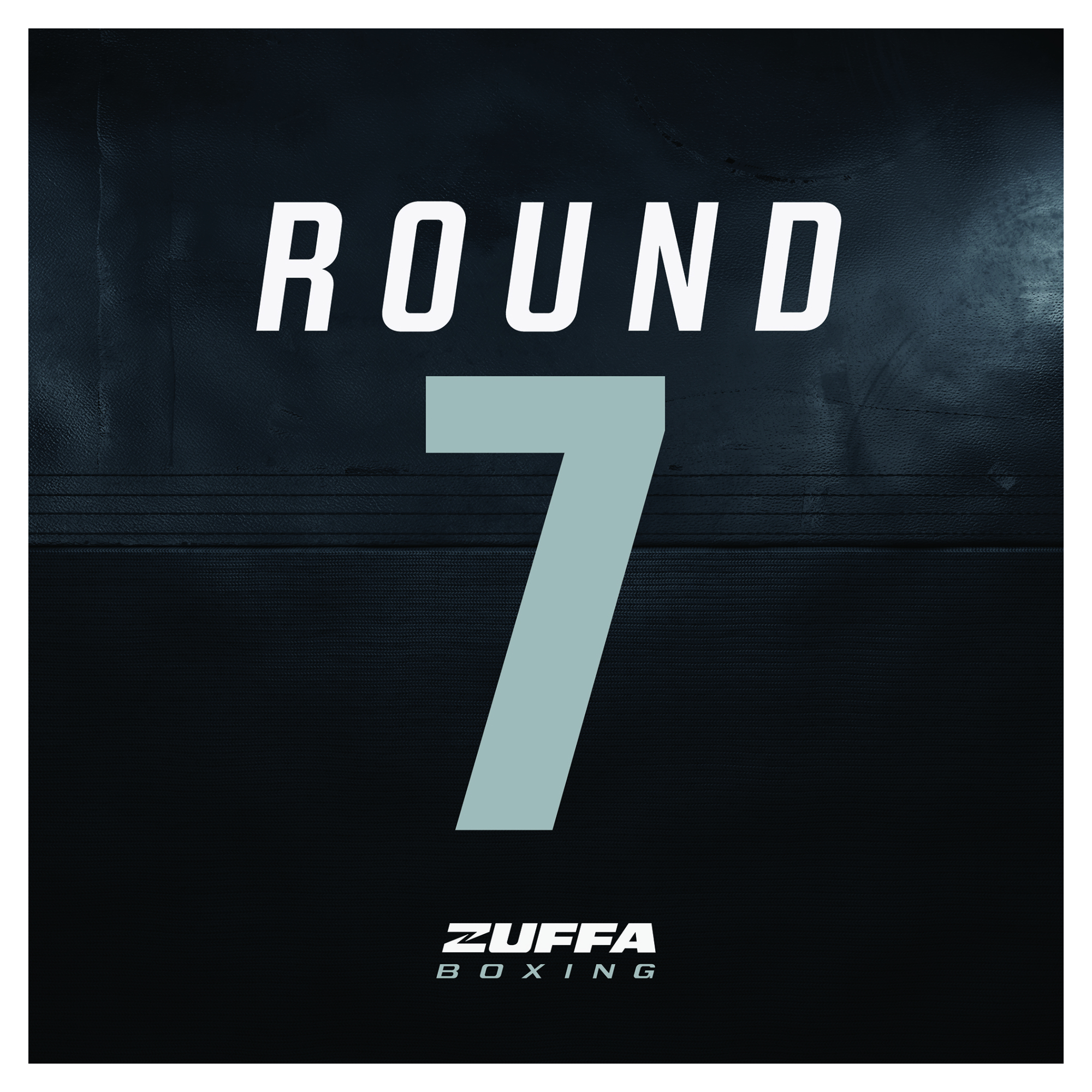 Zuffa Boxing 05 Event-Used Round 7 Ring Round Card Zuffa Boxing 05 Event-Used Round 7 Ring Round Card