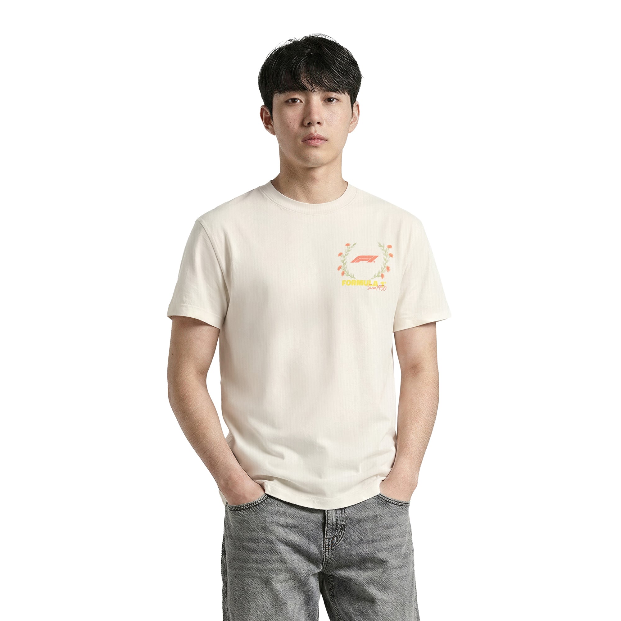 Formula 1 Retro Graphic T-Shirt - Off White