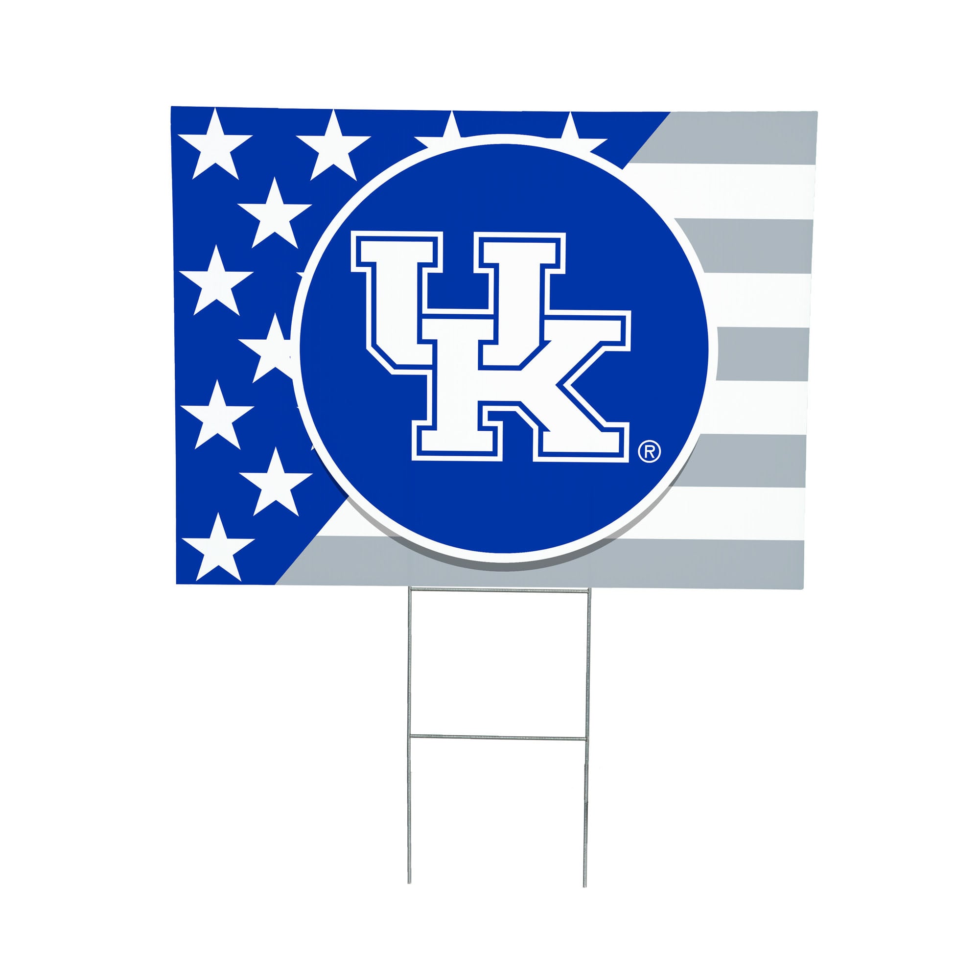 Kentucky Wildcats 18" x 24" Patriotic Americana Stars & Stripes Flag Outdoor Yard Sign
