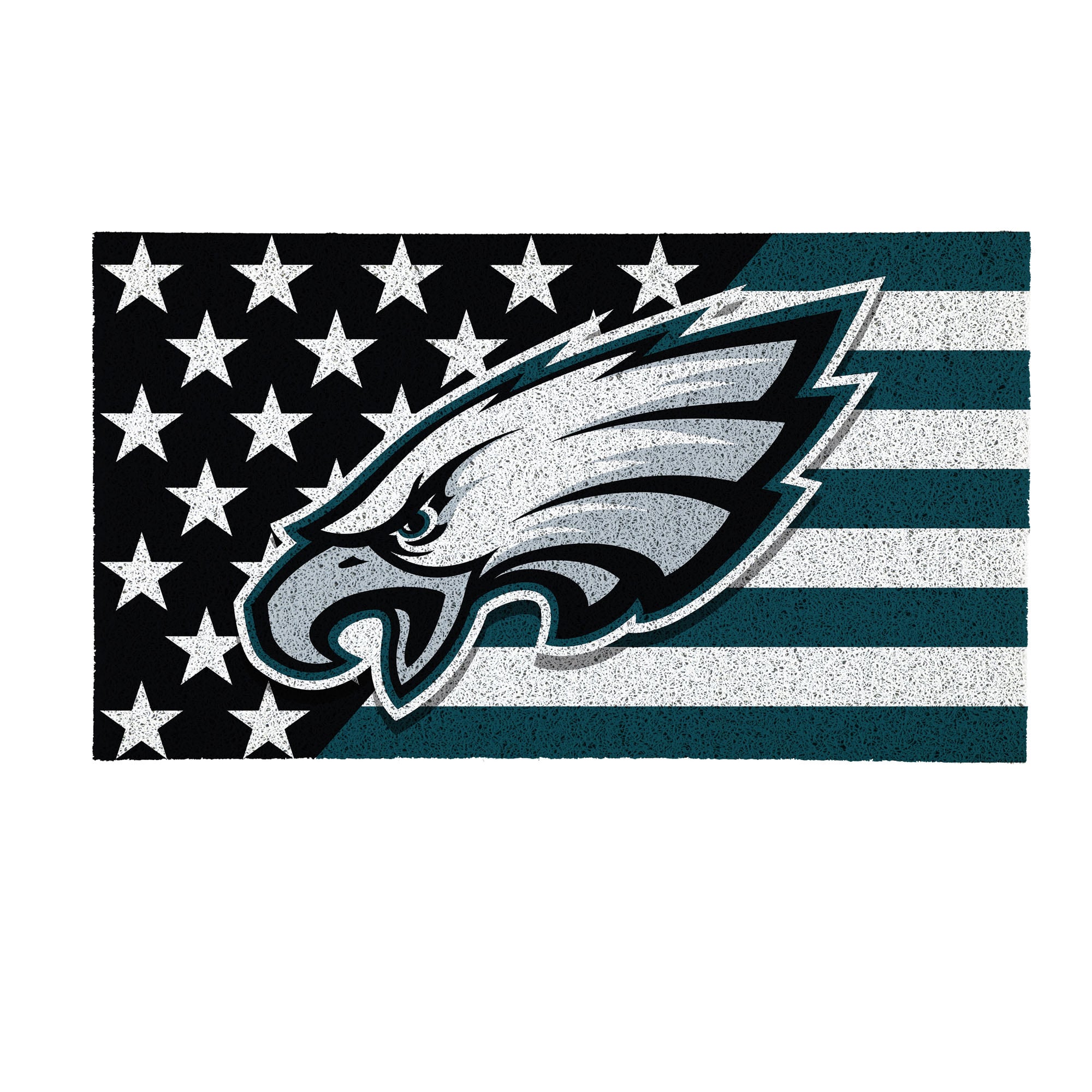 Philadelphia Eagles 16" x 28" Stars & Stripes Patriotic Turf Mat
