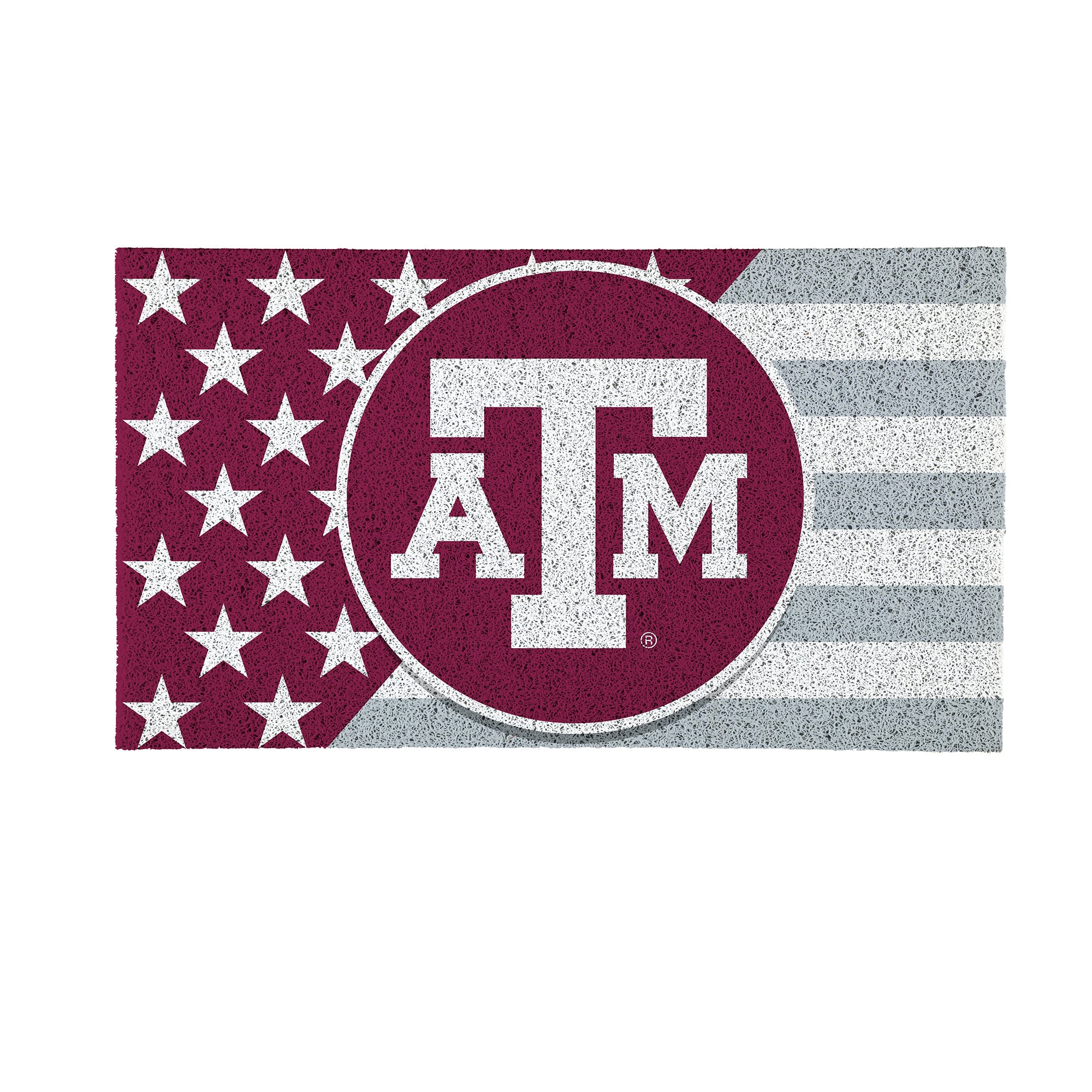 Texas A&M Aggies 16" x 28" Stars & Stripes Patriotic Turf Mat
