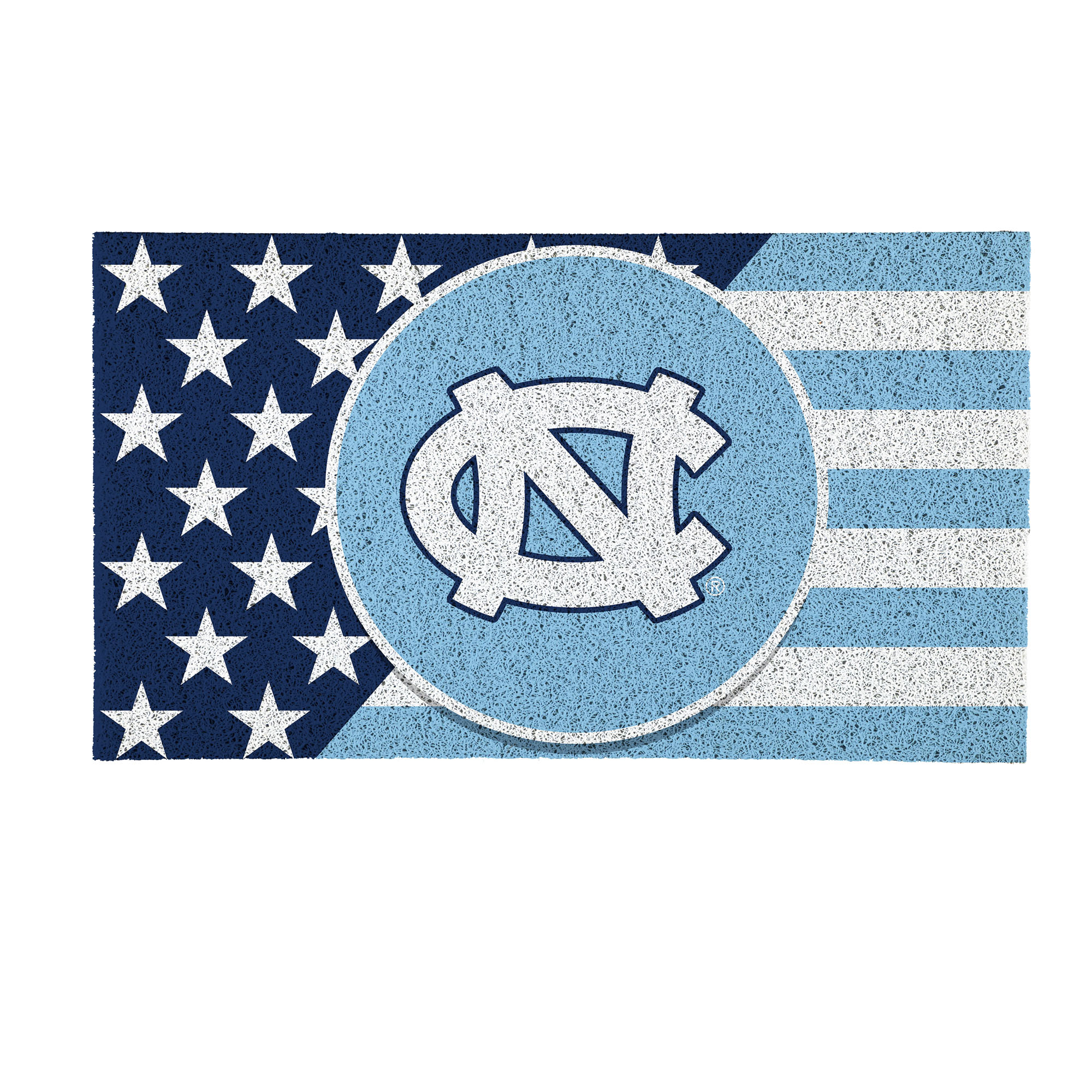North Carolina Tar Heels 16" x 28" Stars & Stripes Patriotic Turf Mat