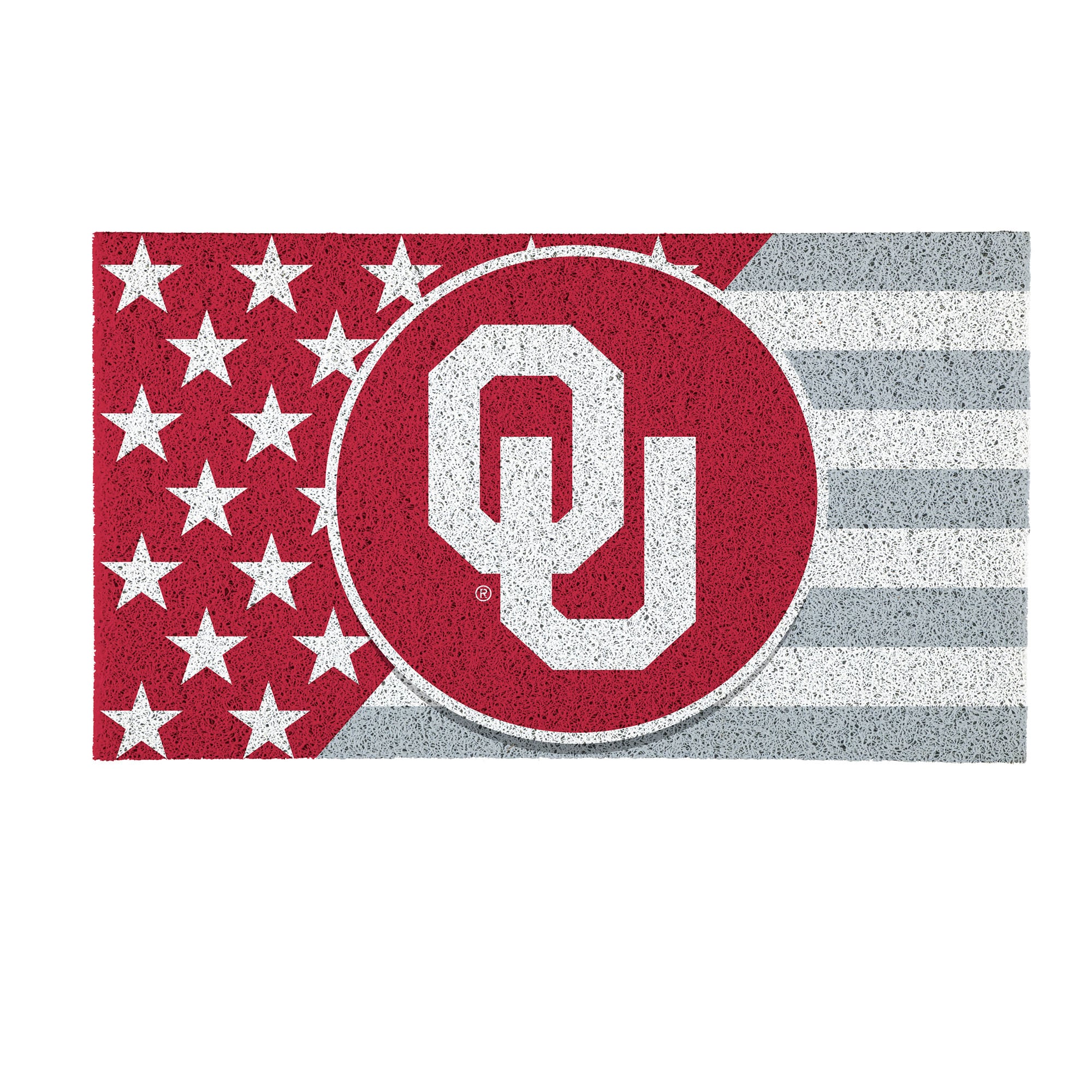 Oklahoma Sooners 16" x 28" Stars & Stripes Patriotic Turf Mat