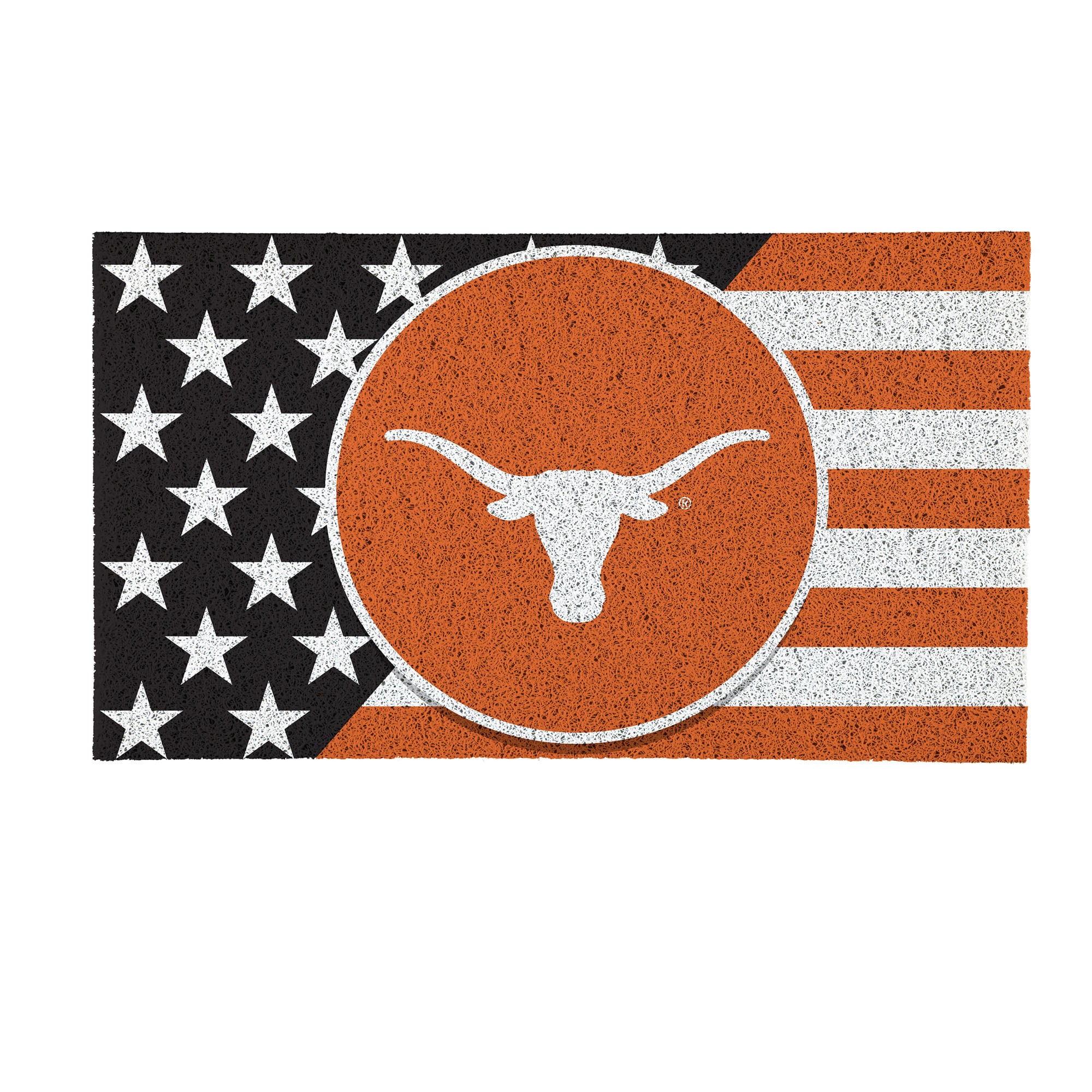 Texas Longhorns 16" x 28" Stars & Stripes Patriotic Turf Mat
