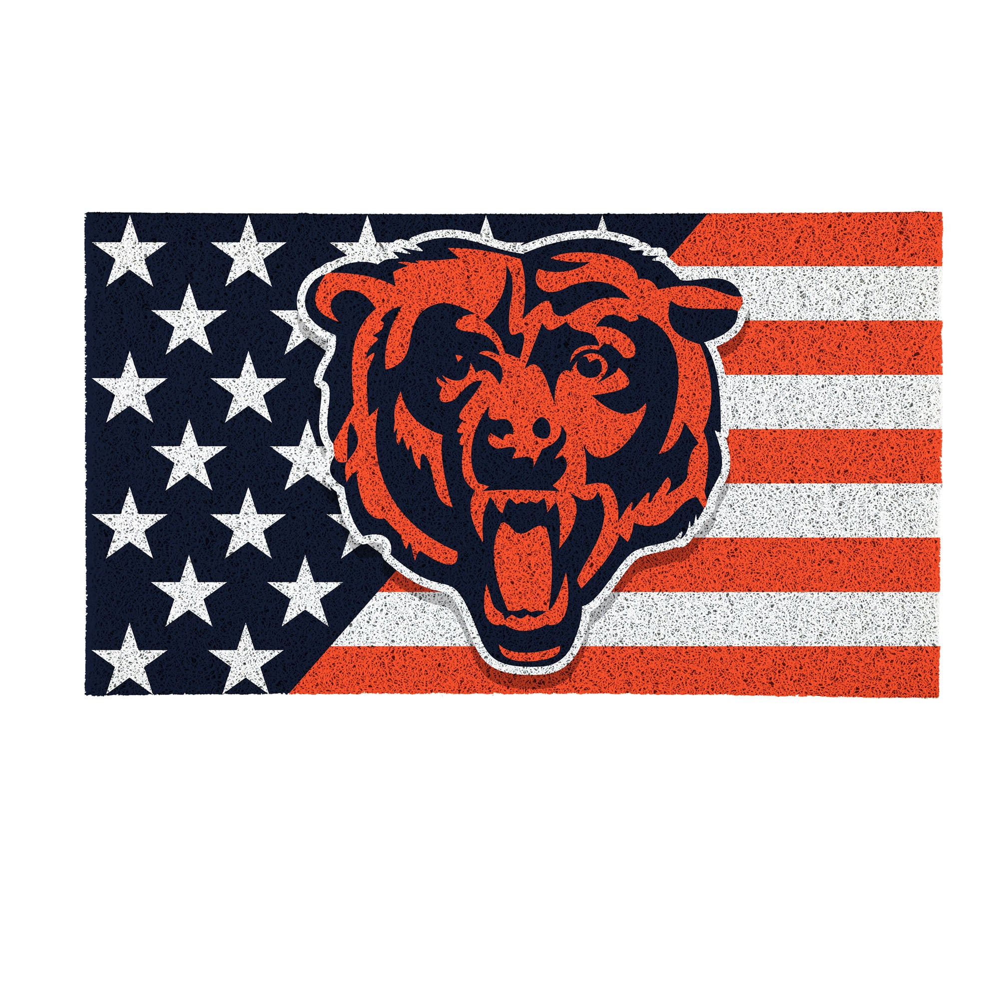 Chicago Bears 16" x 28" Stars & Stripes Patriotic Turf Mat
