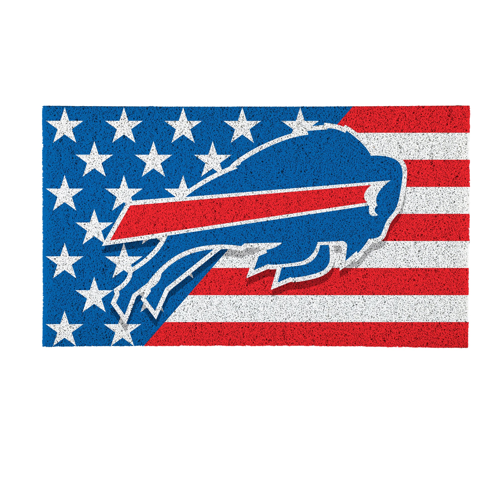 Buffalo Bills 16" x 28" Stars & Stripes Patriotic Turf Mat