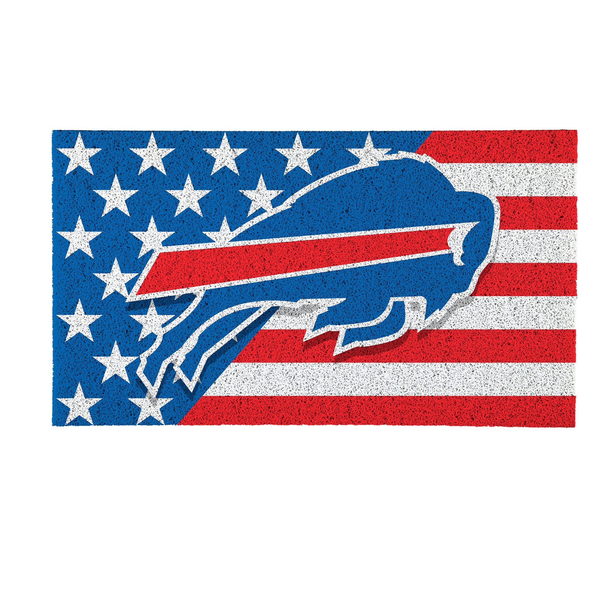 Buffalo Bills 16" x 28" Stars & Stripes Patriotic Turf Mat