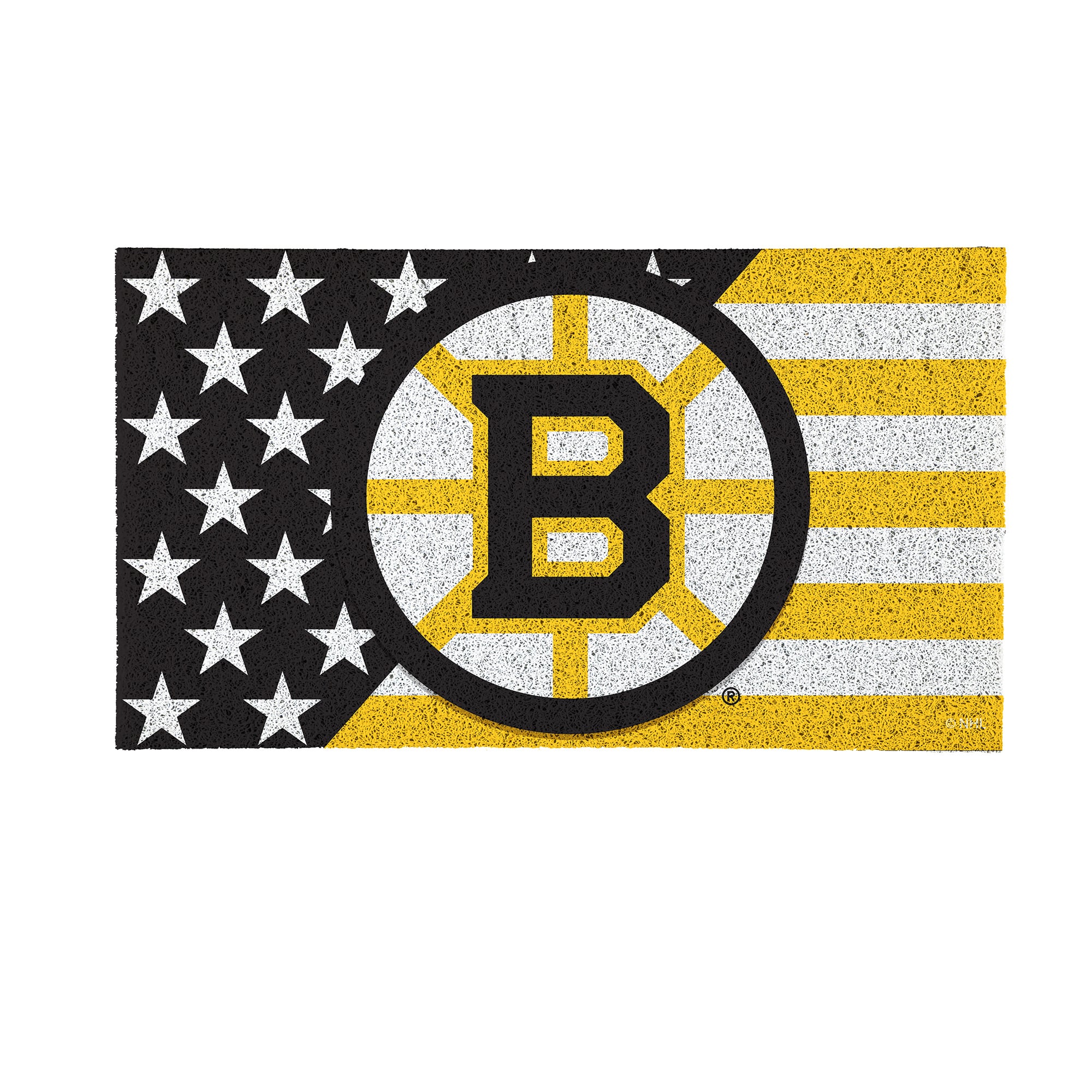 Boston Bruins 16" x 28" Stars & Stripes Patriotic Turf Mat