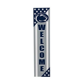 "Penn State Nittany Lions 46"" x 11"" Stars & Stripes Patriotic Porch Leaner Wood Sign"