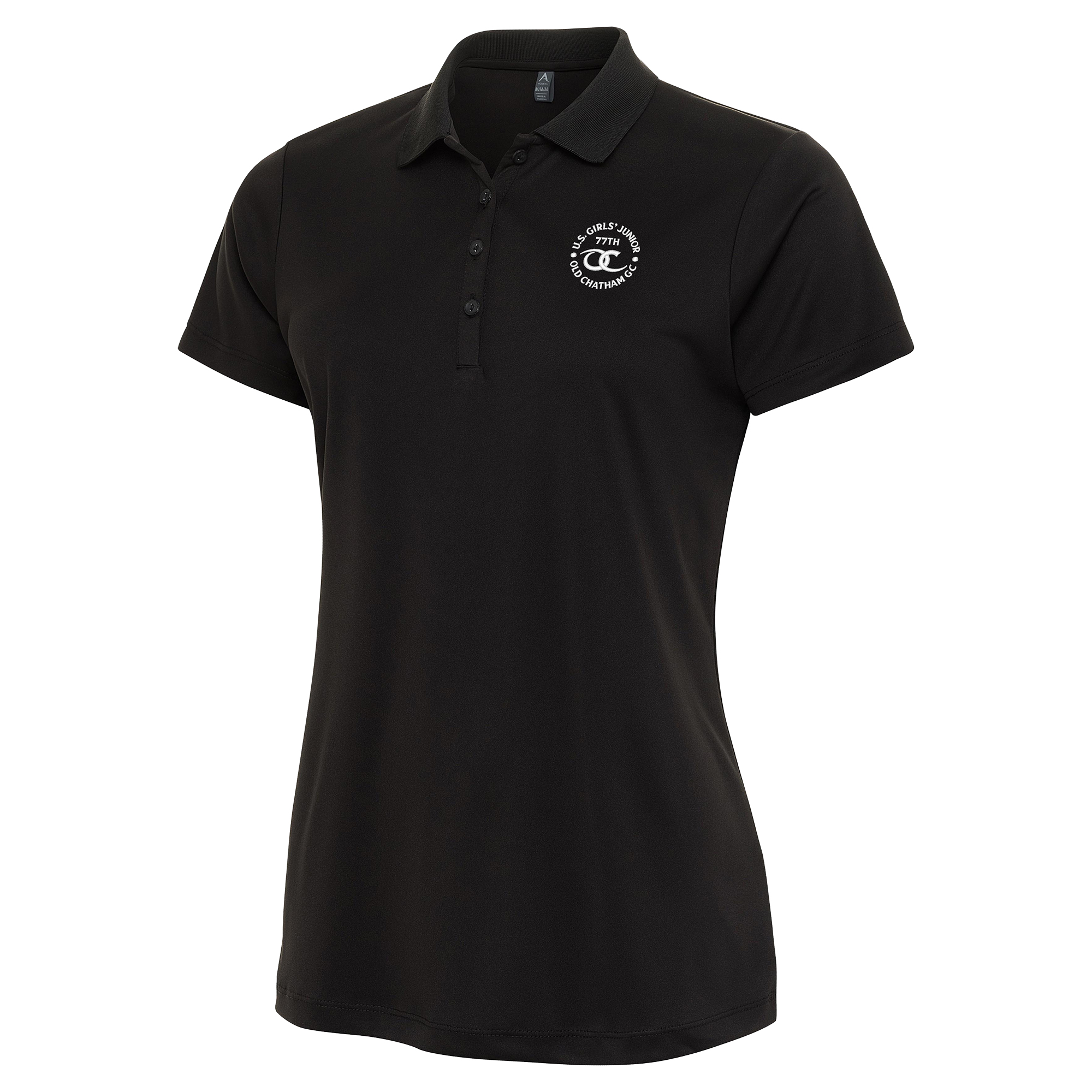 Women’s 2026 U.S. Girls’ Junior Antigua Black Flex Polo Women’s 2026 U.S. Girls’ Junior Antigua Black Flex Polo