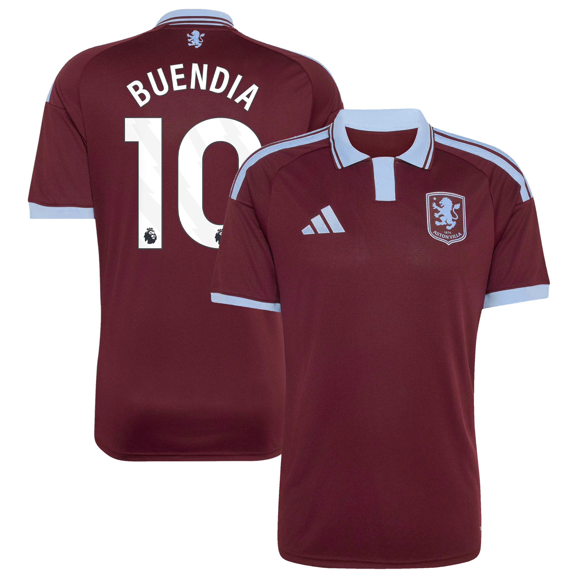 Camiseta adidas de la 1ª equipación del Aston Villa 2026-27 con dorsal Buendia 10