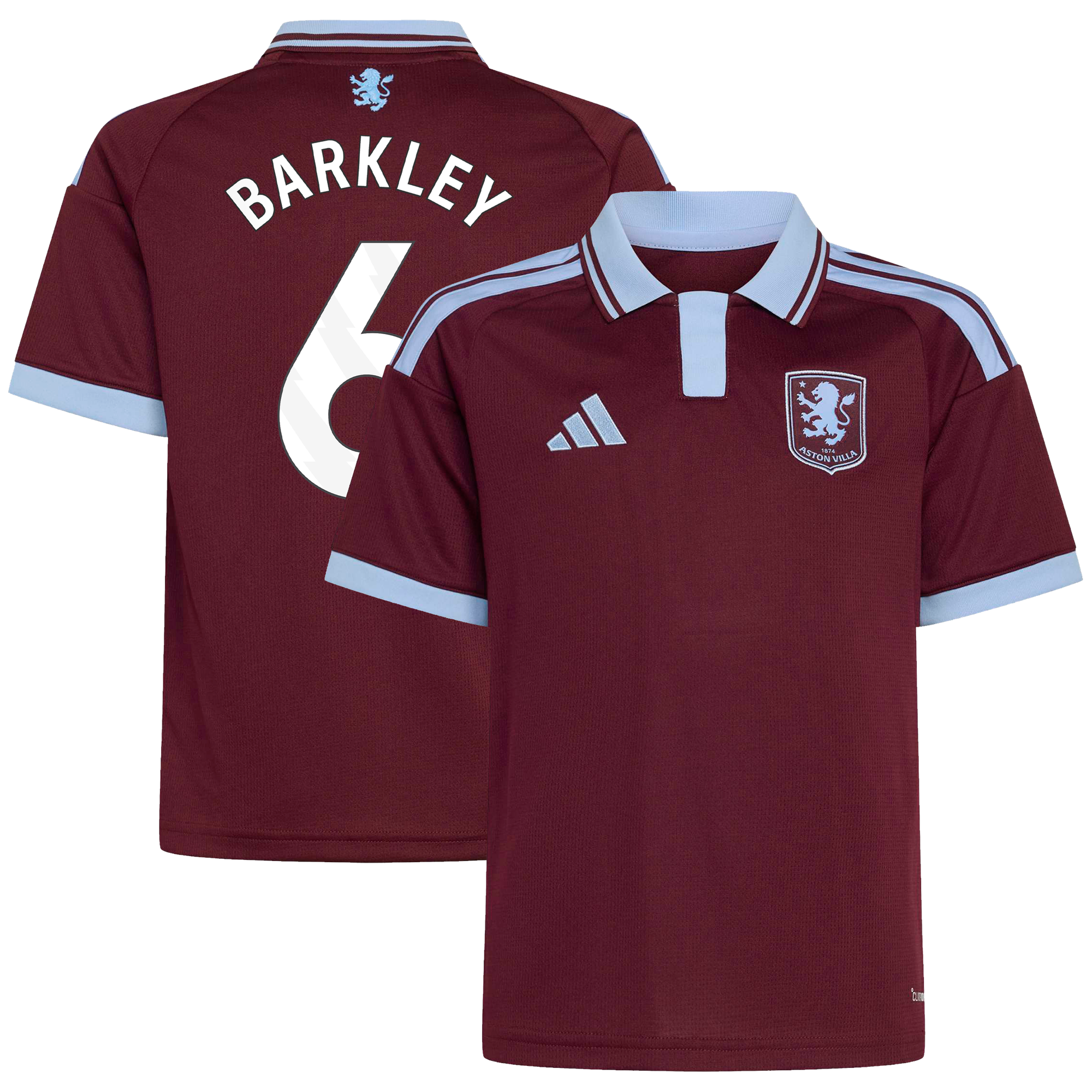Camiseta adidas de la 1ª equipación del Aston Villa 2026-27 - Niños con dorsal Barkley 6