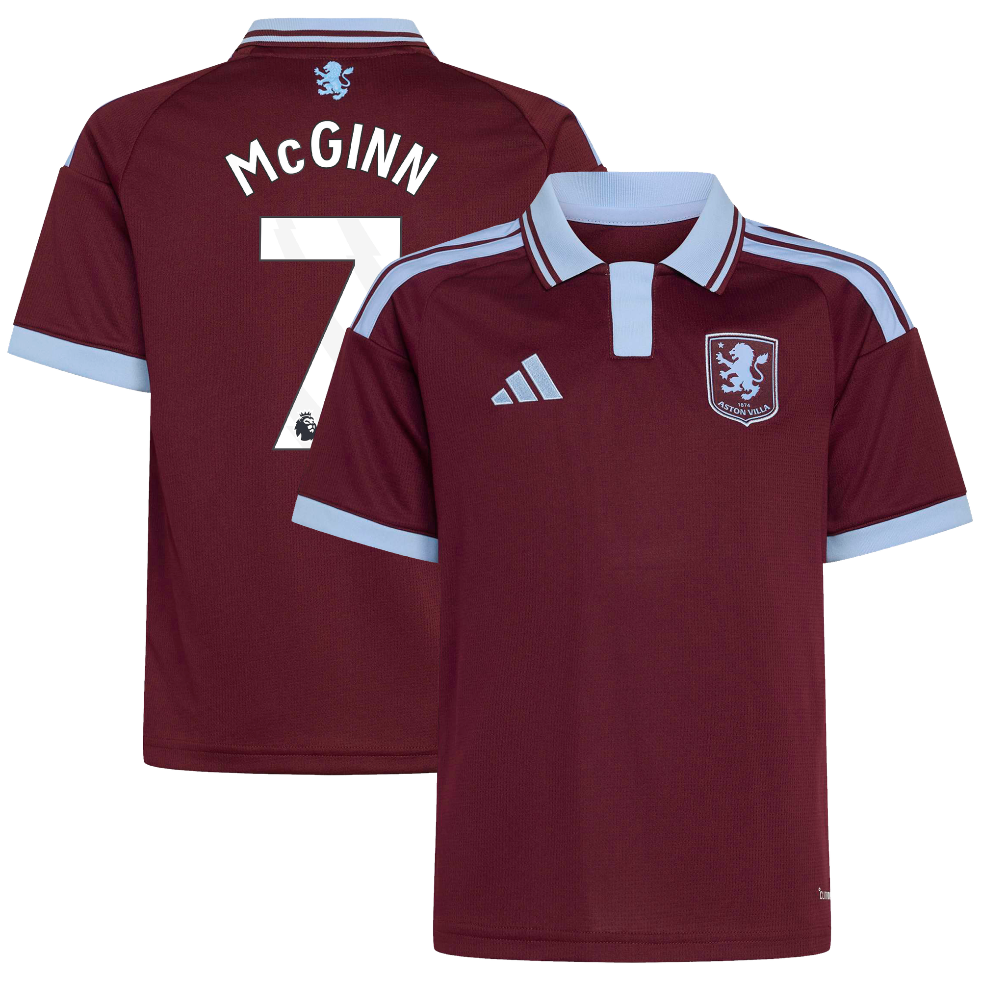 Camiseta adidas de la 1ª equipación del Aston Villa 2026-27 - Niños con dorsal McGinn 7