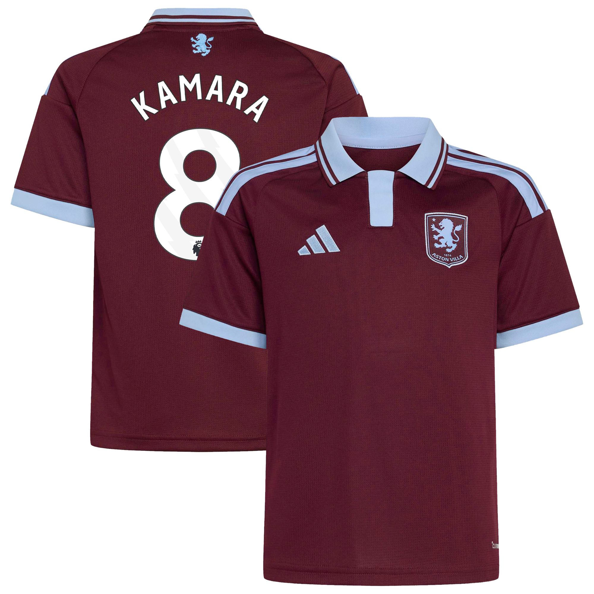 Camiseta adidas de la 1ª equipación del Aston Villa 2026-27 - Niños con dorsal Kamara 8