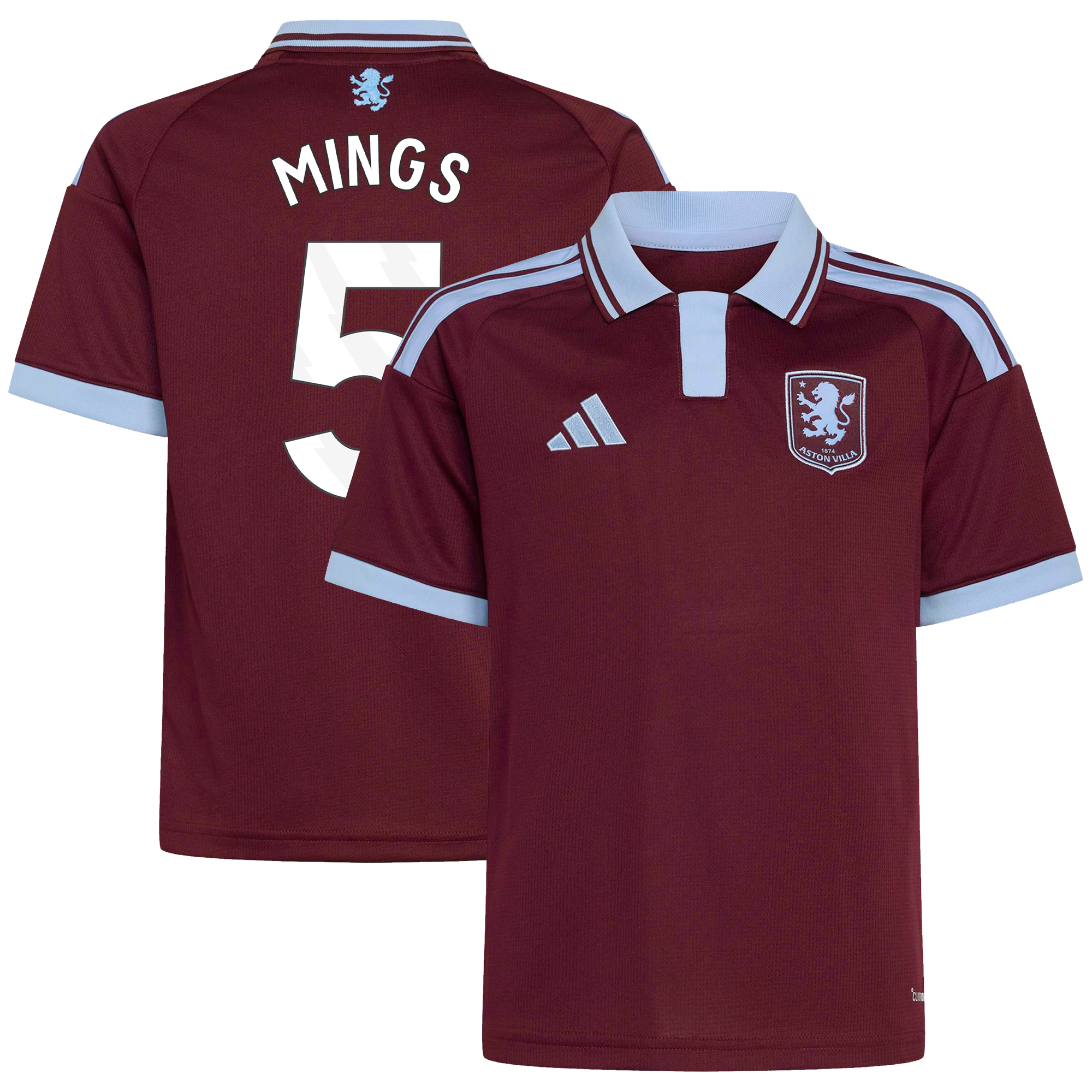 Camiseta adidas de la 1ª equipación del Aston Villa 2026-27 - Niños con dorsal Mings 5