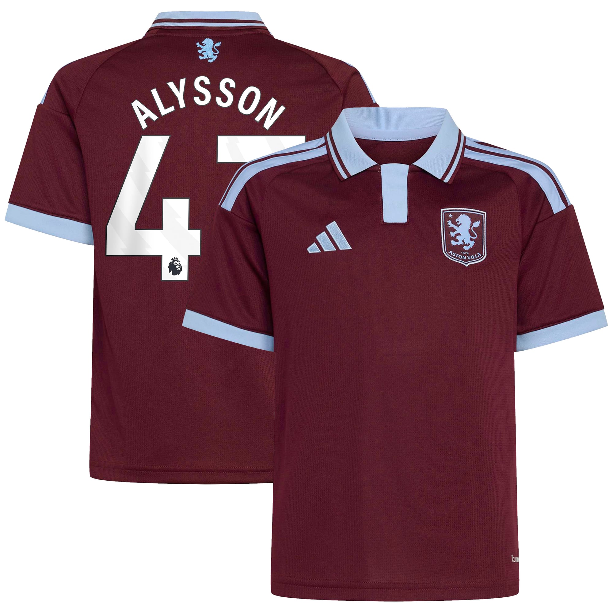 Camiseta adidas de la 1ª equipación del Aston Villa 2026-27 - Niños con dorsal Alysson 47