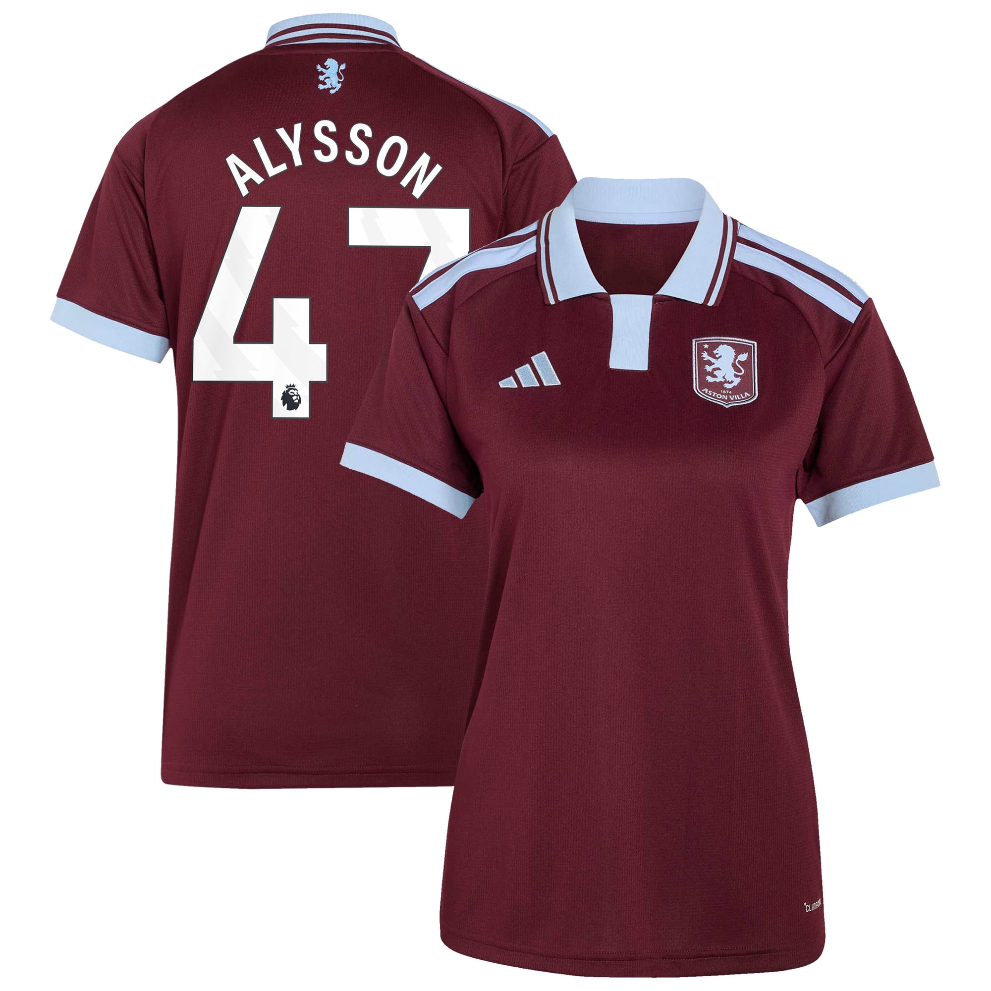 Camiseta adidas de la 1ª equipación del Aston Villa 2026-27 - Mujer con dorsal Alysson 47