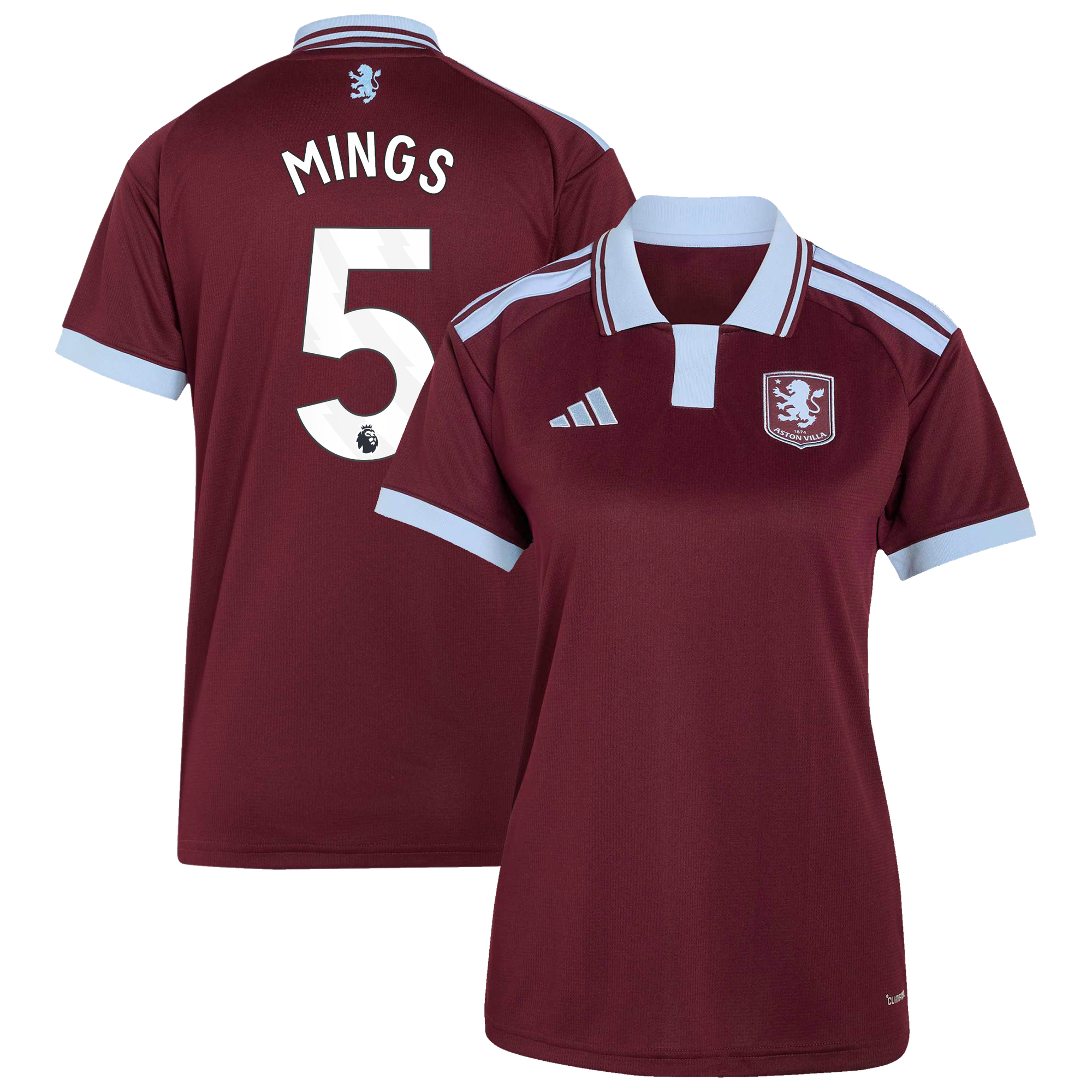 Camiseta adidas de la 1ª equipación del Aston Villa 2026-27 - Mujer con dorsal Mings 5