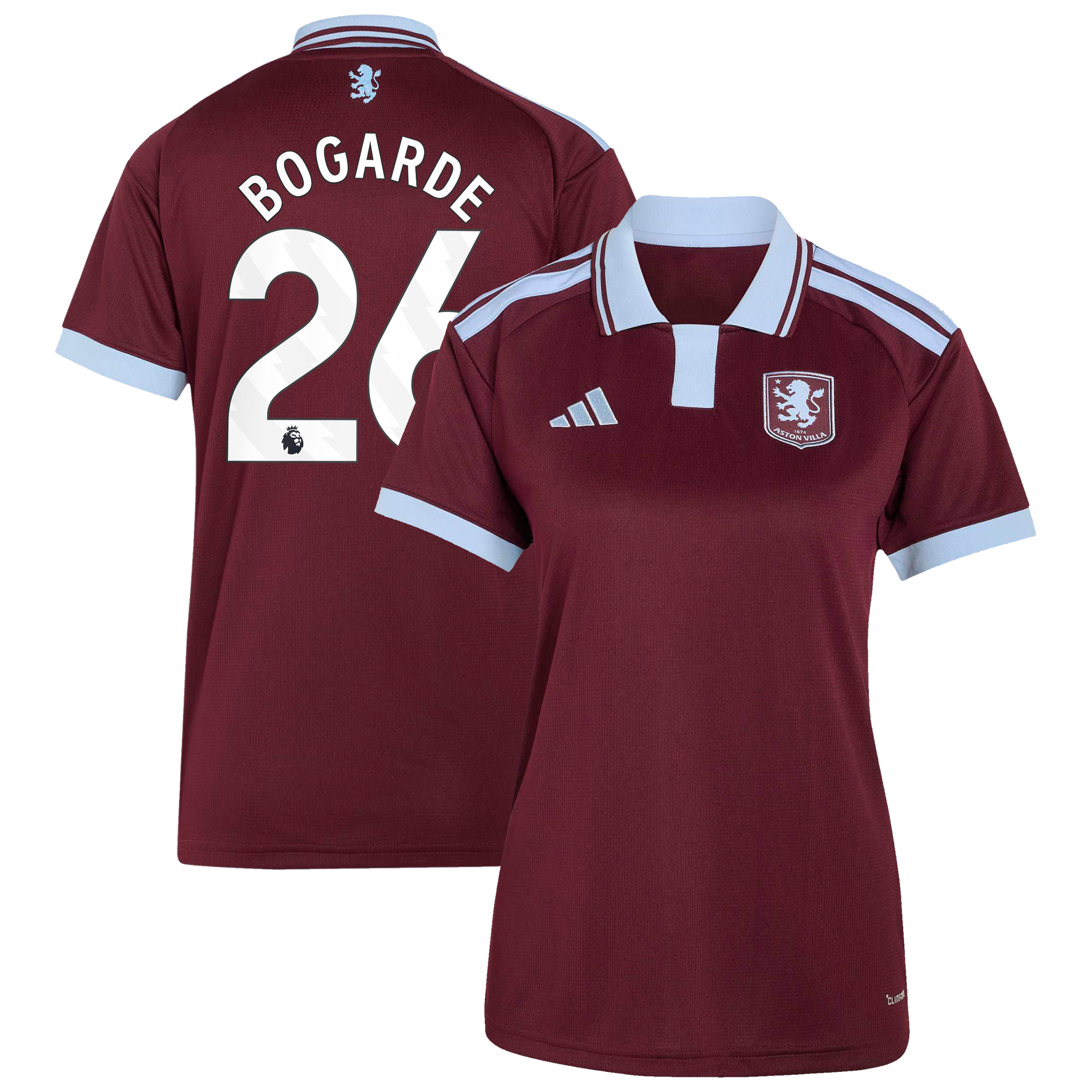 Camiseta adidas de la 1ª equipación del Aston Villa 2026-27 - Mujer con dorsal Bogarde 26